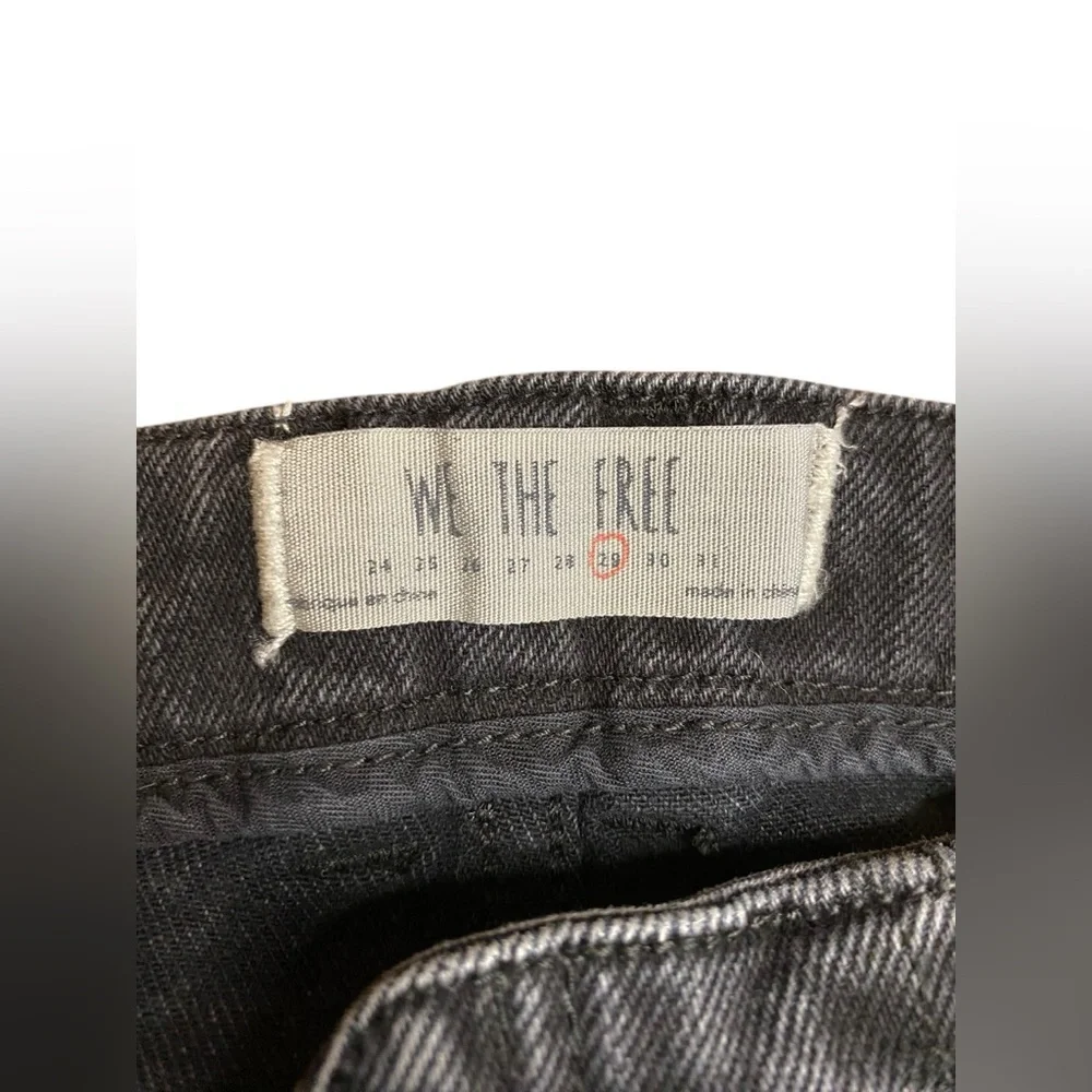 Free People Black Denim Mini Skirt Women’s 6 29 Moto Summer Fall Grunge 90s Punk